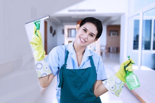 Careful treatment of carpets in a clean interior setting